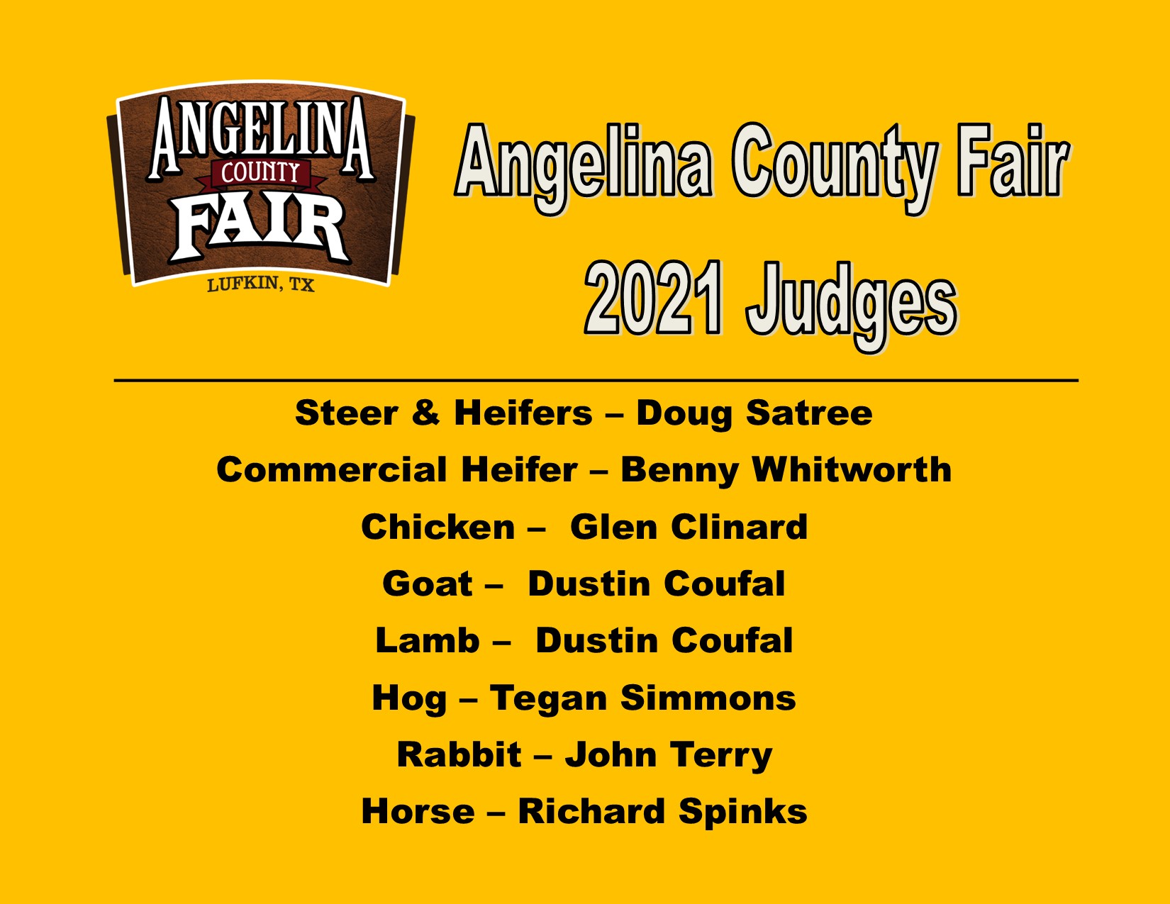 Judge list post 2021 Judge list post 2021