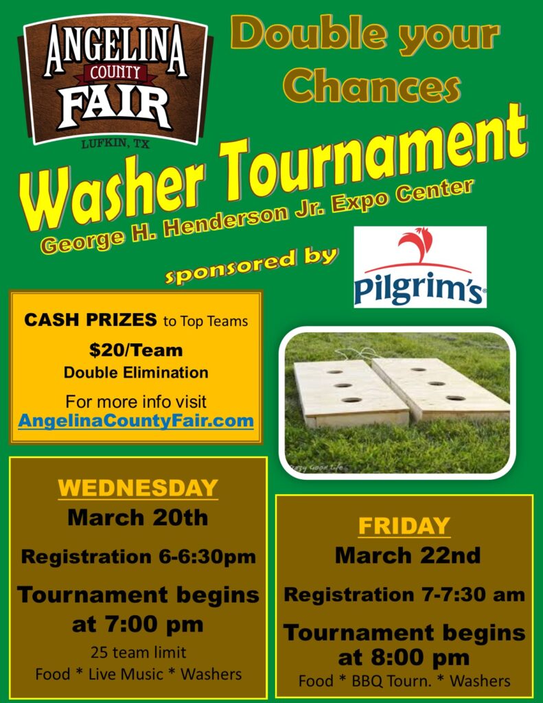 washer tournament poster