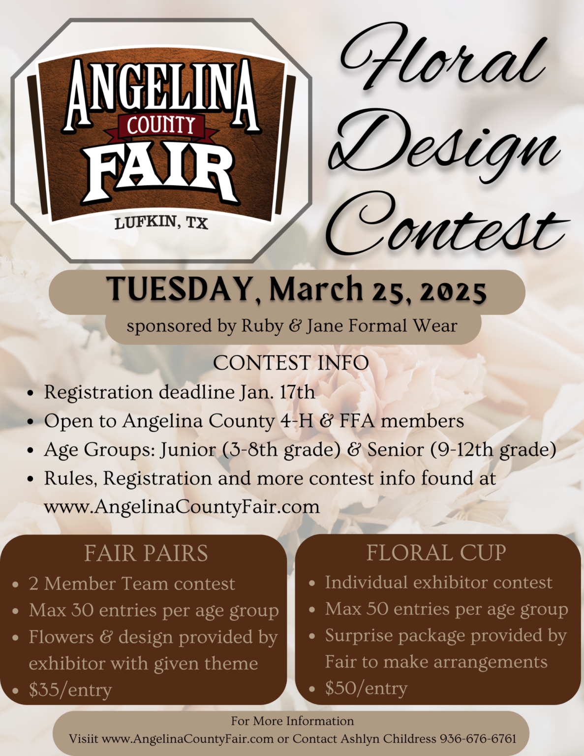 Floral Design Contest – Angelina County Fair