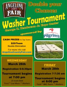 2025 washer tournament poster