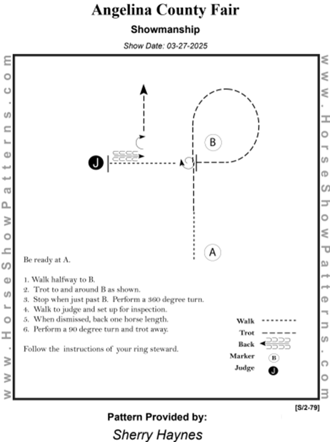 Horse Showmanship Pattern 2026